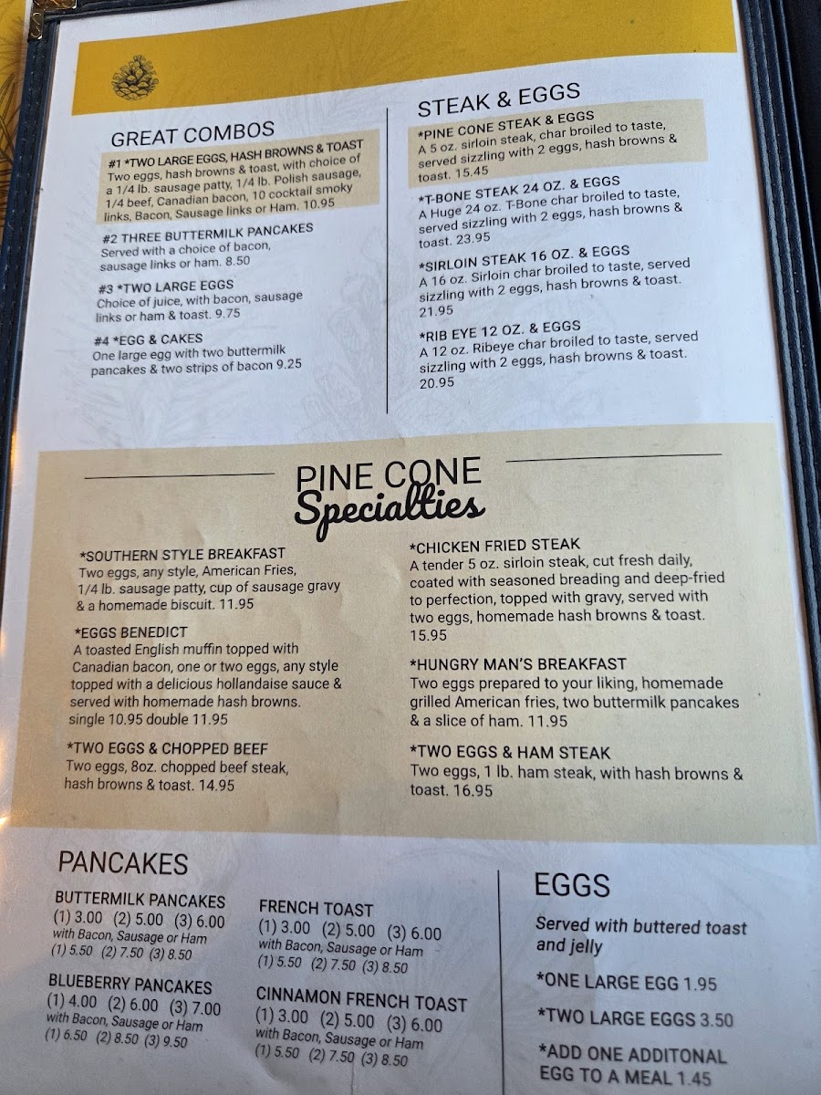 Pine Cone Restaurant Menu - Image 6